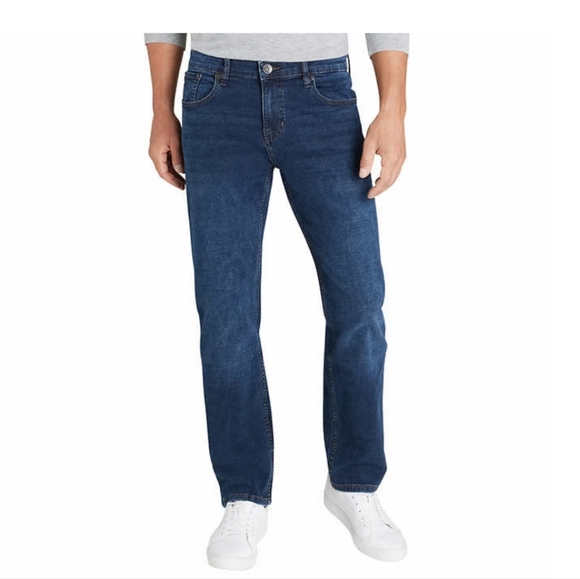 Chaps Men's Slim Straight Fit Dark Blue Jeans 38x34 - Picture 1 of 4